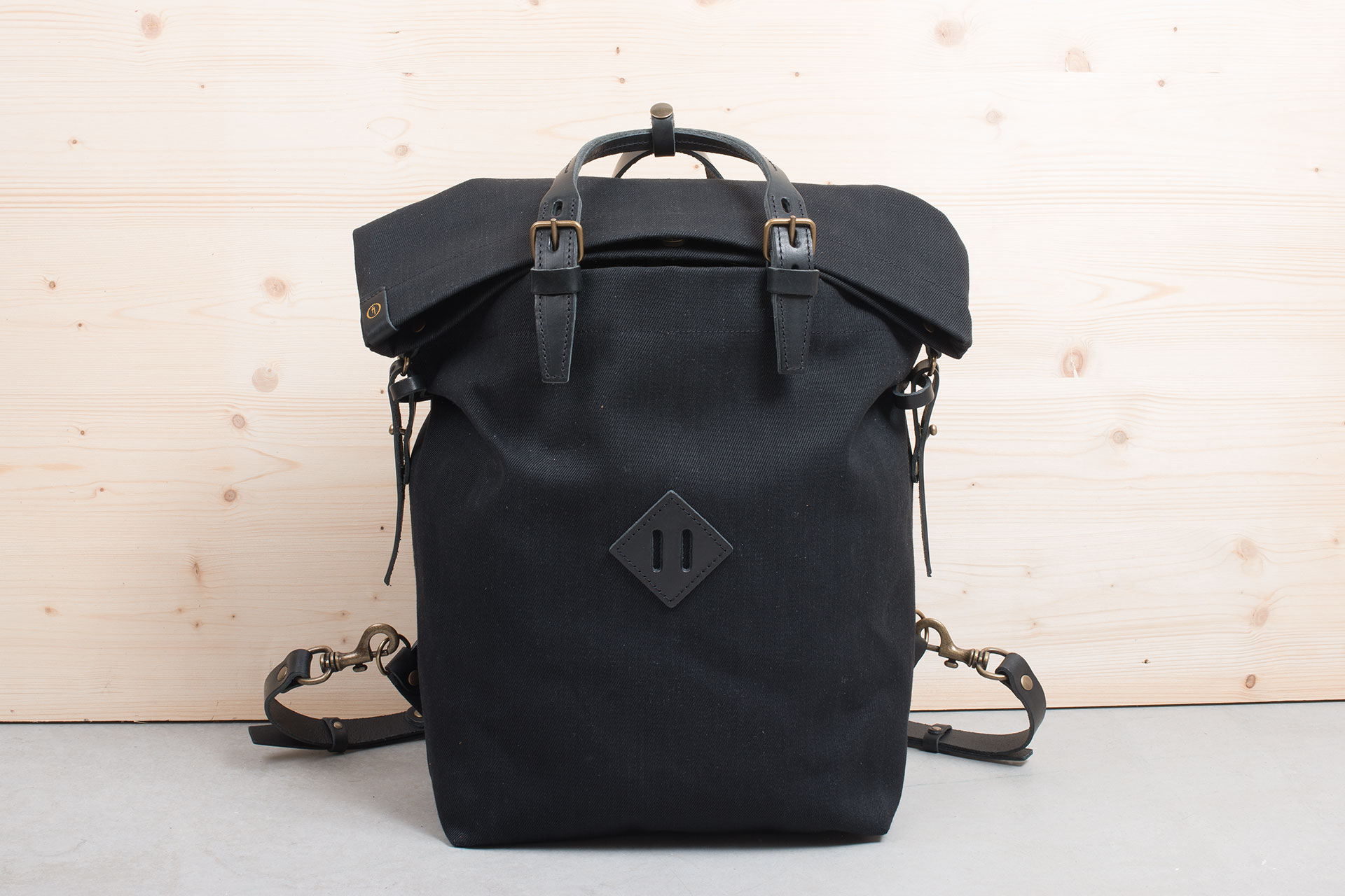 Sac a dos Homme toile et cuir I Inspiration outdoor Bleu de chauffe